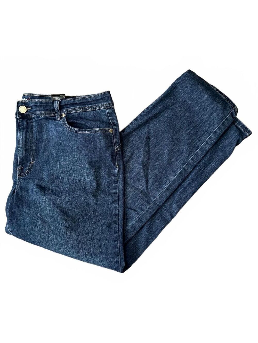 Style & Co Women's Bottom Up Denim Jeans Size 18 Beaded Streetwear Urban City